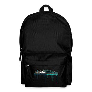 Sydney Skyline Neon Drop Print - Backpack - black - Front