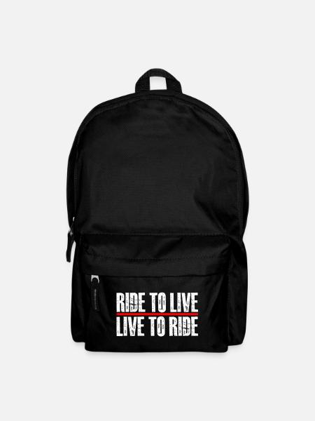 ride to live - Backpack - black