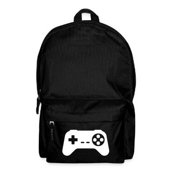 Silhouette rétro de manette - Sac à dos - noir - Devant