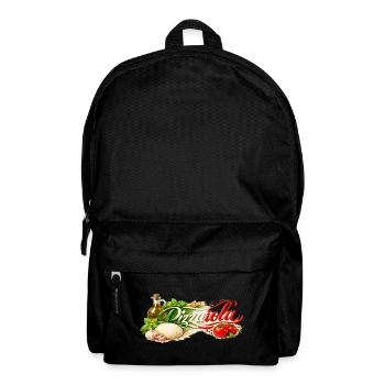 Pizzaiola - der Pizzabäcker - Rucksack - Schwarz - Vorne