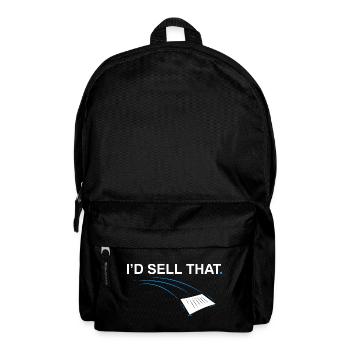 I'd sell that Funny Realtor Real Estate Agent - Backpack - black - Front