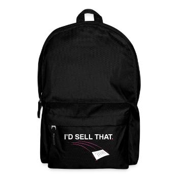I'd sell that Funny Realtor Real Estate Agent - Backpack - black - Front