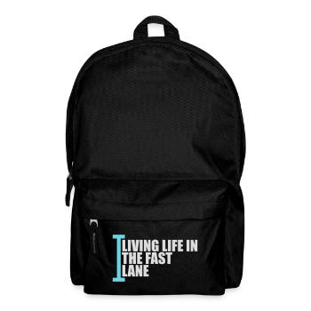 La vie dans la piscine flottante à toute vitesse, drôle de diction - Sac à dos - noir - Devant