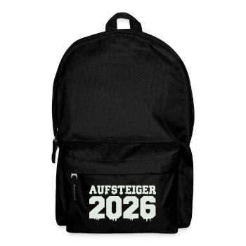 Aufsteiger 2026 Motiv - Rucksack - Schwarz - Vorne