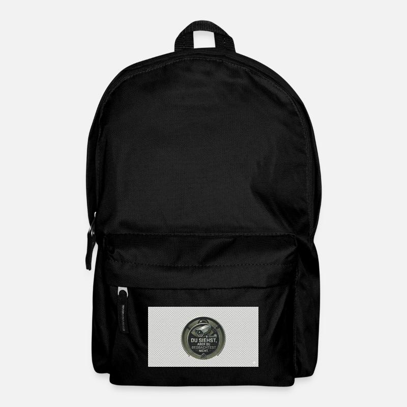DU SIEHST - Rucksack - Schwarz