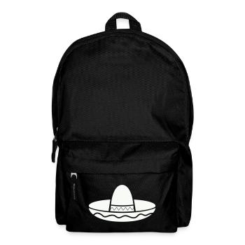 Patron Sombrero Fiesta sur la chemise - Sac à dos - noir - Devant