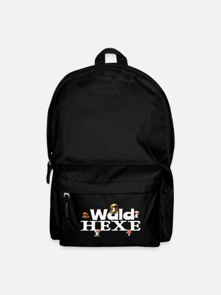 Forest Witch Mushrooms Toadstool Nature Witches Design - Backpack - black