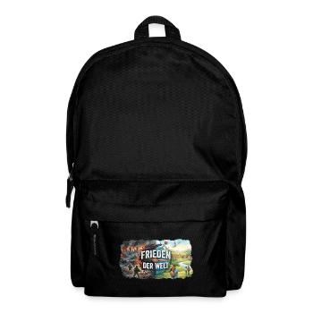 Frieden der Welt - Rucksack - Schwarz - Vorne