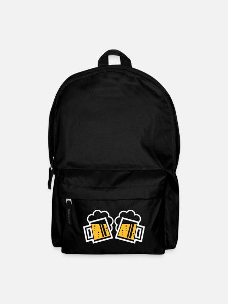 2 Bayrische Bierkrüge Prosten (Bier / NEG 2C) - Rucksack - Schwarz