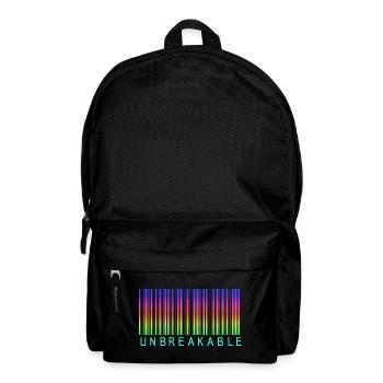 Barcode Unbreakable Rainbow - Backpack - black - Front