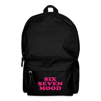 Six Seven Mood - 67 - Meme - Basketball - 6-7 - Rucksack - Schwarz - Vorne