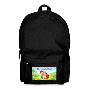 GIB EINE UMARMUNG, LADYBUG, - Rucksack - Schwarz - Vorne