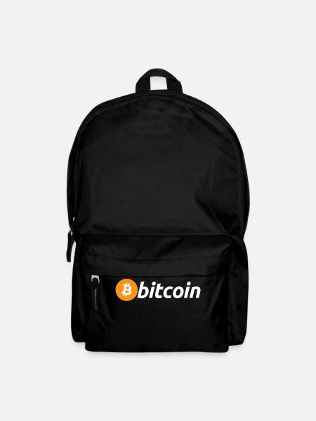 Bitcoin Logo weiß mit großem B (Official) - Rucksack - Schwarz