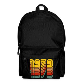 1979 vintage coloré - Sac à dos - noir - Devant