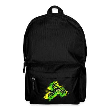 Motocross rider - Backpack - black - Front