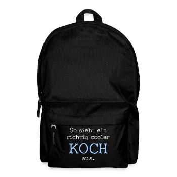 Voici à quoi ressemble un cuisinier vraiment cool. - Sac à dos - noir - Devant