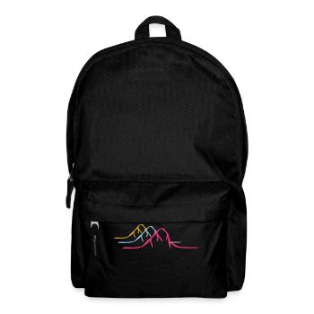 3 colorful mountains Alps - Backpack - black - Front