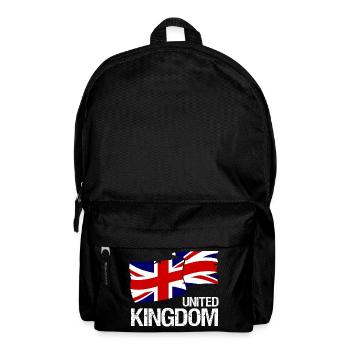 Drapeau britannique Union Jack - Design - Sac à dos - noir - Devant