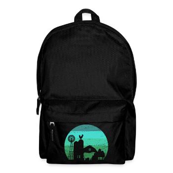 Bauernhof - Farm - Rucksack - Schwarz - Vorne