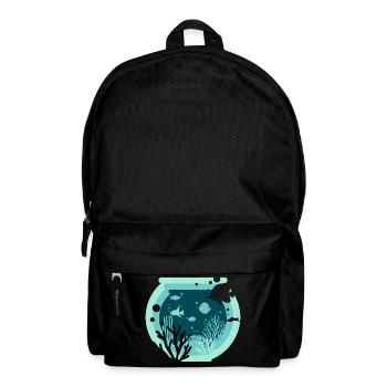 Aquarium - Aquaristik - Rucksack - Schwarz - Vorne