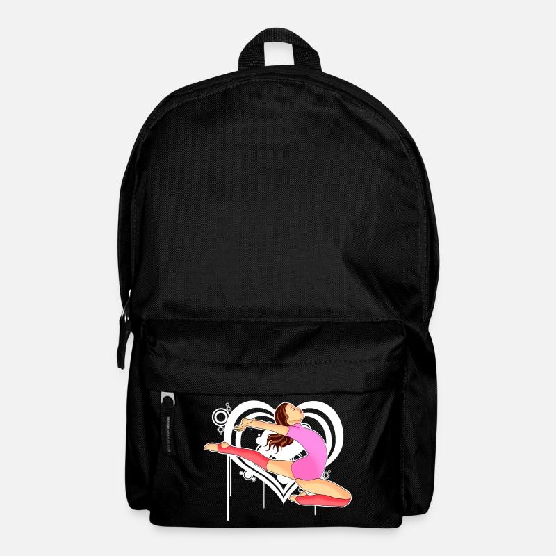 Turnen - Turnerin - Leichtathletik - Rucksack - Schwarz