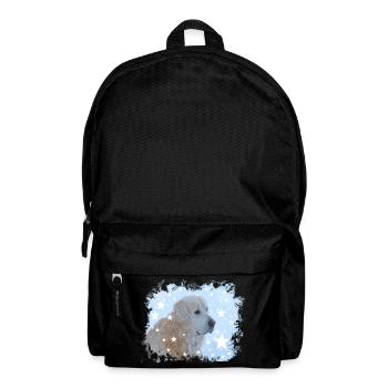 Retriever, Golden Retriever, Dog, Christmas, - Backpack - black - Front