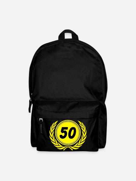 50.Geburtstag , 50 Jahre Jubiläum Lorbeerkranz(25) - Rucksack - Schwarz