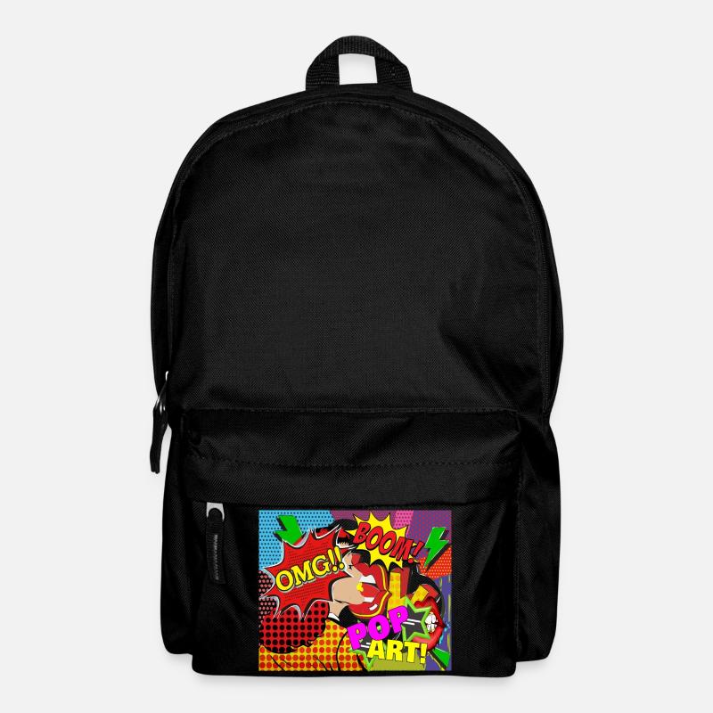 Pop Art - Rucksack - Schwarz