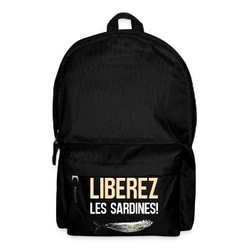 Liberez les sardines - Sac à dos - noir - Devant