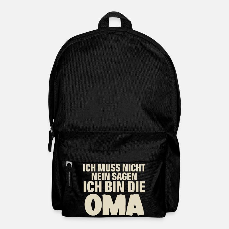 Oma - Rucksack - Schwarz
