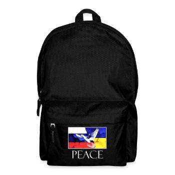 PEACE Russland Ukraine Friedenstaube - Rucksack - Schwarz - Vorne