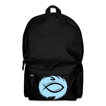 Fish Water Illustration Symbol Logo icon Christ - Backpack - black - Front