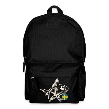 Schweden Fisch Angeln Angler Fischen - Rucksack - Schwarz - Vorne