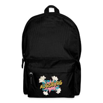 Augsburg Deutschland Stadt Schrift Pop Art Comic - Rucksack - Schwarz - Vorne