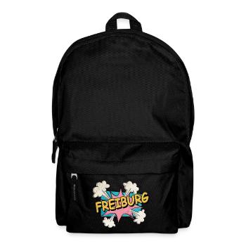 Freiburg Germany City Font Pop Art Comic - Backpack - black - Front