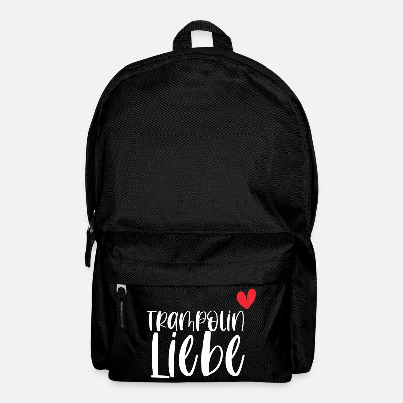Trampolin Liebe Springen Hobby Geschenk - Rucksack - Schwarz