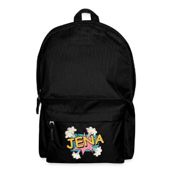 Jena Germany City Font Pop Art Comic - Backpack - black - Front