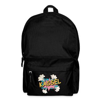 Kassel Germany City Font Pop Art Comic - Backpack - black - Front