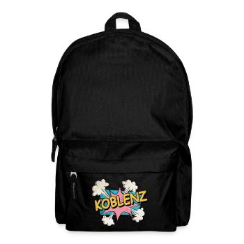 Koblenz Germany City Font Pop Art Comic - Backpack - black - Front