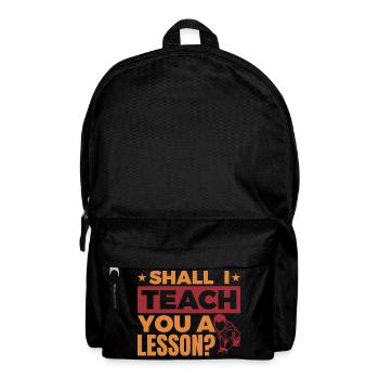 Funny billiard saying - Backpack - black - Front