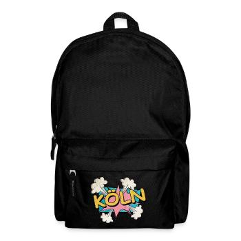 Cologne Allemagne Ville Police Pop Art Comic - Sac à dos - noir - Devant
