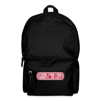 I had anxiety saying - Backpack - black - Front