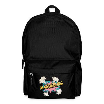 Magdeburg Deutschland Stadt Schrift Pop Art Comic - Rucksack - Schwarz - Vorne