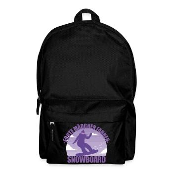 Snowboard Snowboarderin Mädchen Skiurlaub Geschenk - Rucksack - Schwarz - Vorne