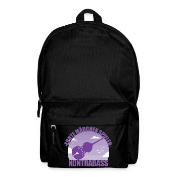 Kontrabass Instrument Musikerin Mädchen Geschenk - Rucksack - Schwarz - Vorne