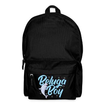 Beluga Wal Belugawal Walbeobachtung Delfin Delphin - Rucksack - Schwarz - Vorne