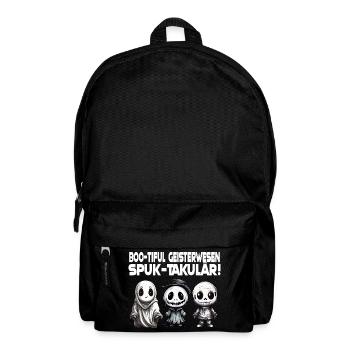Geisterwesen Spruch Halloween Design - Rucksack - Schwarz - Vorne