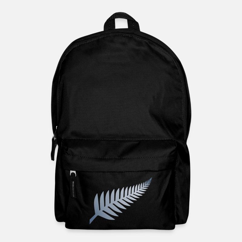 Fougère argentée de Nouvelle-Zélande - Sac à dos - noir