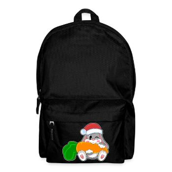Hase Weihnachten Karotte - Rucksack - Schwarz - Vorne