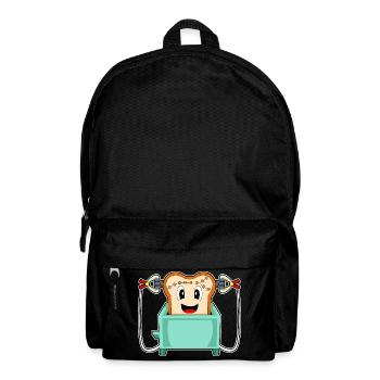 Bread Halloween Toaster - Backpack - black - Front